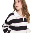 thumbnail image 2 of My Sister's Closet Girls' Bellow Sleeve Rugby Top, 2 of 6
