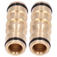 thumbnail image 3 of Pipe Connector, Firm Connection 1/2in Port 2Pcs Male To Male Hose Joint  For Car Washing, 3 of 8