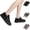 Black, variant on YOUYEDIAN Orthopedic Shoes for Women 2026 Dressy Slip on Non Slip Mesh Sneakers Spring Work Breathable Closed Toe Arch Support Shoes (Black)
