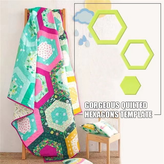 RYRDWP Gorgeous Hexagons Quilt Sewing Template