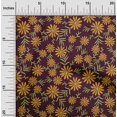 thumbnail image 1 of oneOone Popeline de Coton Feuilles & Tissu Imprimé Artistique Floral 1 Yard 42 Inch Wide, 1 of 4
