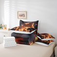 thumbnail image 4 of YST Kids Fox Comforter Set, 7-Piece Brown Wildlife Bedding Accessories, King (7 Count), 4 of 4