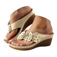 thumbnail image 1 of Dakaela Sandales pour Femmes Été à Plateforme Compensée Sandales de Plage Confortables Décontractées Habillées Chaussures à Enfiler, 1 of 8