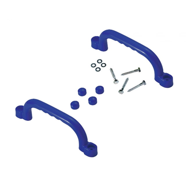 HILABEE 2 Pieces Playground Accessories Playroom Ladder Handles Playground Handle blue