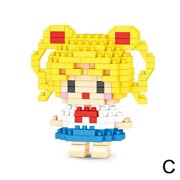 Micro Particle Building Blocks Cartoon Doll Children'S Educational Assembly Toys