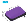 thumbnail image 2 of Unique Bargains Étui à Fléchettes, Lot de 2 Rangement de Transport pour Fléchettes en EVA avec Poches en Maille, Violet, 2 of 5