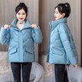thumbnail image 1 of LSLJS Manteau Chaud pour Femmes avec Poches, Long Manteau d'Hiver à Manches, Parka en Duvet, 1 of 4