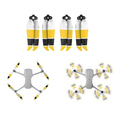 EGNMCR 4 Pcs Multicolores 7238F à Faible Bruit à Dégagement Rapide Hélices pour Mavic 2 Webbed Paddle Cadeaux d'Anniversaire pour Enfants