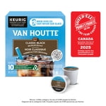 Van Houtte Brew Over Ice Classic Noir, Rôtissement moyen, Pochettes de café K-Cup, 10 Nombre