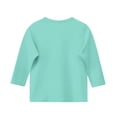 thumbnail image 4 of MeetoTime T-shirt Uni à Manches 3/4 et Col Rond pour Enfants, T-shirt pour Tout-Petits Garçons Filles 3-12 Ans, 4 of 5