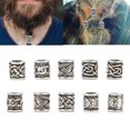 thumbnail image 1 of Norse Dreadlock Beads, Antique Simple Style Complement Viking Dreadlock Beads  For DIY Necklace For DIY Bracelet For Beard, 1 of 8