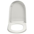 thumbnail image 2 of vidaXL Siège de Toilette à Fermeture Douce avec Design à Dégagement Rapide Blanc Carré, 2 of 5