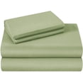 thumbnail image 2 of 1200 Thread Count 100% Egyptian Cotton 4-Piece Bed Sheet Set (1 Flat, 1 Fitted Sheet, 2 Pillow Covers) 27 Inches Deep Pocket Solid Pattern, 2 of 5