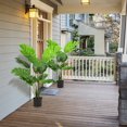 thumbnail image 3 of Gymax 2 Pack Artificial Monstera Deliciosa Tree 4ft Faux Plant w/ Cement-Filled Pot, 3 of 10