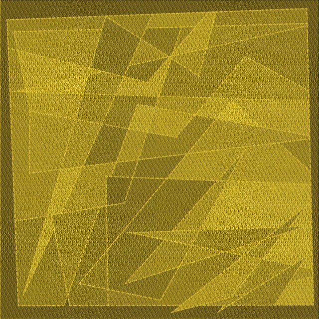 Ahgly Company Tapis d'Intérieur Lavables en Machine, Carrés Transitionnels Vert Jaune Foncé, Carrés de 7'