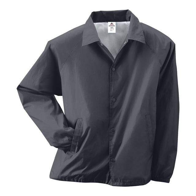 Augusta Sportswear Mens Nylon Coachs Jacket/Lined, 3XL, Graphite
