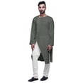 thumbnail image 1 of Atasi Kurta Uni à Boutons pour Garçons, Kurta Décontractée à Manches Longues, 1 of 6