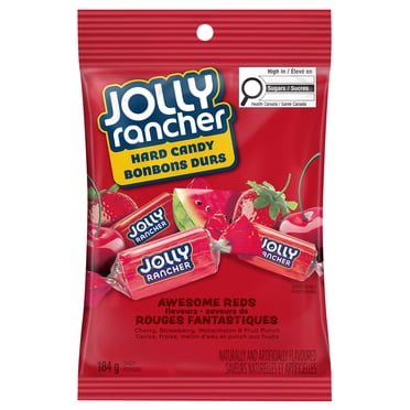 JOLLY RANCHER Awesome Reds Hard Candy, cherry, strawberry, watermelon, and fruit punch, 184g