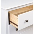 thumbnail image 4 of Wright Home Traditional Wood 6 Drawer Dresser in White, 4 of 4