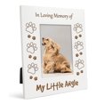 thumbnail image 1 of Darling Souvenir Made With Love Engraved Table Top Photo Frame Wooden In Loving Memory Of Quotes White Picture Frame Gift For Brothers Day, 4x6 Inches Vertical Photo Size, 1 of 8