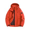 thumbnail image 1 of Jackets for Men Hooded Long Sleeve Zipper Pocket Solid Stormtrooper Coat, 1 of 9