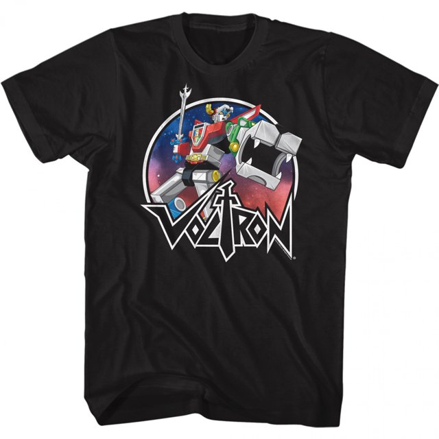 Voltron Defender of the Universe Circle Robot Reach T-Shirt-XLarge
