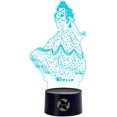 thumbnail image 1 of 3D Optical Illusion Night Light - 7 LED Color Changing Lamp - Cool Soft Light Safe for Kids - Solution for Nightmares - ATTOE s Tie Fighter, 1 of 5