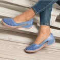thumbnail image 2 of Chaussures Femme Chaussures Femme Sandales Décontractées d'Été Mode Décontractées Plates Couleur Unie à Oeillets, 2 of 4