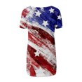 thumbnail image 4 of Birdeem Chemises Imprimées Mode Décontractée pour Femmes Manches Courtes Tee-Shirt Ample Tunique Blouse, 4 of 6