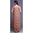 thumbnail image 4 of Bimba Robe de Nuit en Rayonne Imprimée pour Femmes, Sans Manches, Tenue de Nuit, Robe Maxi - S, 4 of 5