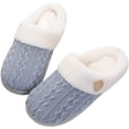 thumbnail image 2 of DPTALR Ladies Memory Foam Slippers Non-slip Rubber Bottom Ladies Home Slippers Warm Plush Lining Bedroom Comfortable Home Shoes, 2 of 4