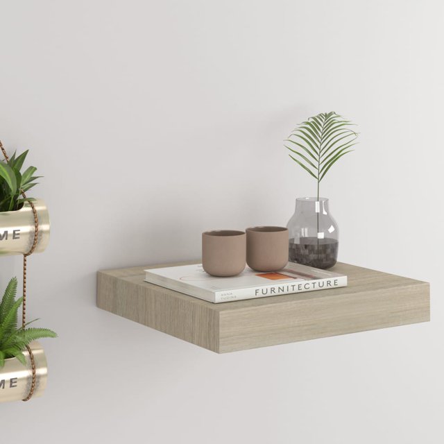 vidaXL Tablette Murale Flottante Chêne 23x23,5x3,8 cm MDF