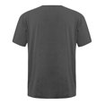 thumbnail image 3 of hopeusnice Men's Color Block Short Sleeve T-Shirt Henley Neck Slim Fit Tee Shirts Dark Gray S, 3 of 4