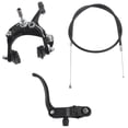 thumbnail image 1 of Front Fixie Road Bike Cruiser Brake Set Bike Brake Kit Bike Caliper Brake Kit Side Pull Brake Set For Most Fixie Bike Black, 1 of 9