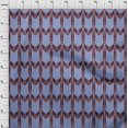 thumbnail image 3 of oneOone Cotton Silk Fabric Chevron Ikat Printed Craft Fabric BTY 42 Inch Wide, 3 of 4