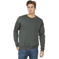 thumbnail image 2 of Bella Canvas Men`s Drop Shoulder Fleece, XS, Military Green, 2 of 6