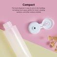 thumbnail image 4 of Travel Squeeze Bottle Shower Gel Small Accessories Dispenser Toothpaste Container Refillable Leakproof Pocket Squeezable Dispenser Tube Accessories 50ML Pink, 4 of 7