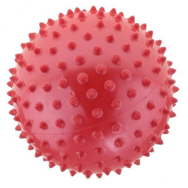 TISHITA Balle Sensorielle de Massage à Bouton en PVC Gonflée 2x6 Pouces Jouet pour Enfants Rouge 2 Pcs