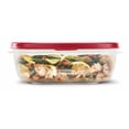 thumbnail image 1 of Rubbermaid Easy Find Lids Food Storage Container, 2.1 L, Racer Red, 1 of 6