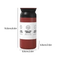 thumbnail image 3 of TIMIFIS Stainless Steel Cup Coffee Thermal Mug Multi-Color Optional Spray Plastic 304 Stainless Steel Mug Portable Car Carrying Coffee Mug Student Walking Mug Coffee Cups, 3 of 6