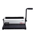 thumbnail image 3 of TD-13 Double Wire Punching Binding Machine 3 In 1 A4 Size Books Wire-O Binder, For Office, School, Business, 3 of 6