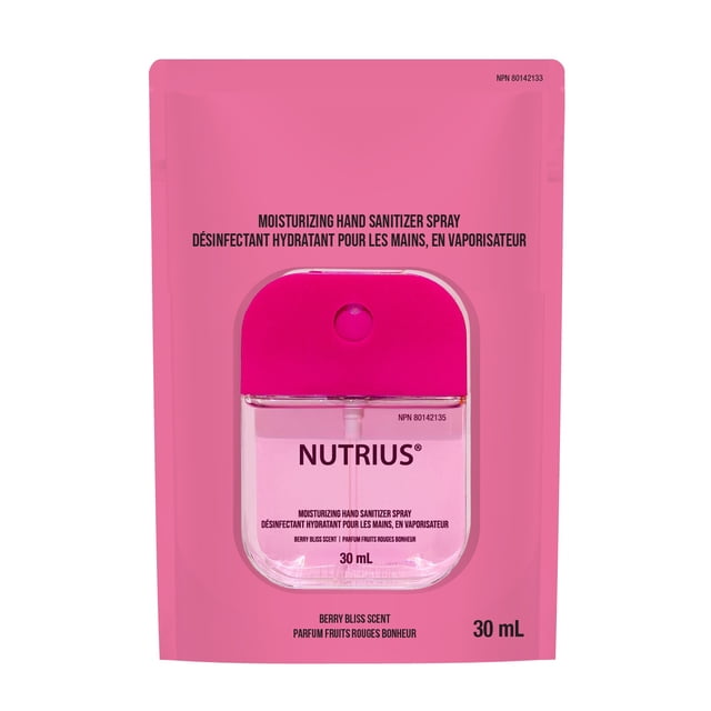 Nutrius Berry Bliss Hand Sanitizer Spray, 30 ml