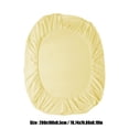 thumbnail image 3 of Solid Color Washed Fitted Sheet Piece Mattress Pad Ash Proof Protective Cover Bed Sheet Cover, 3 of 6