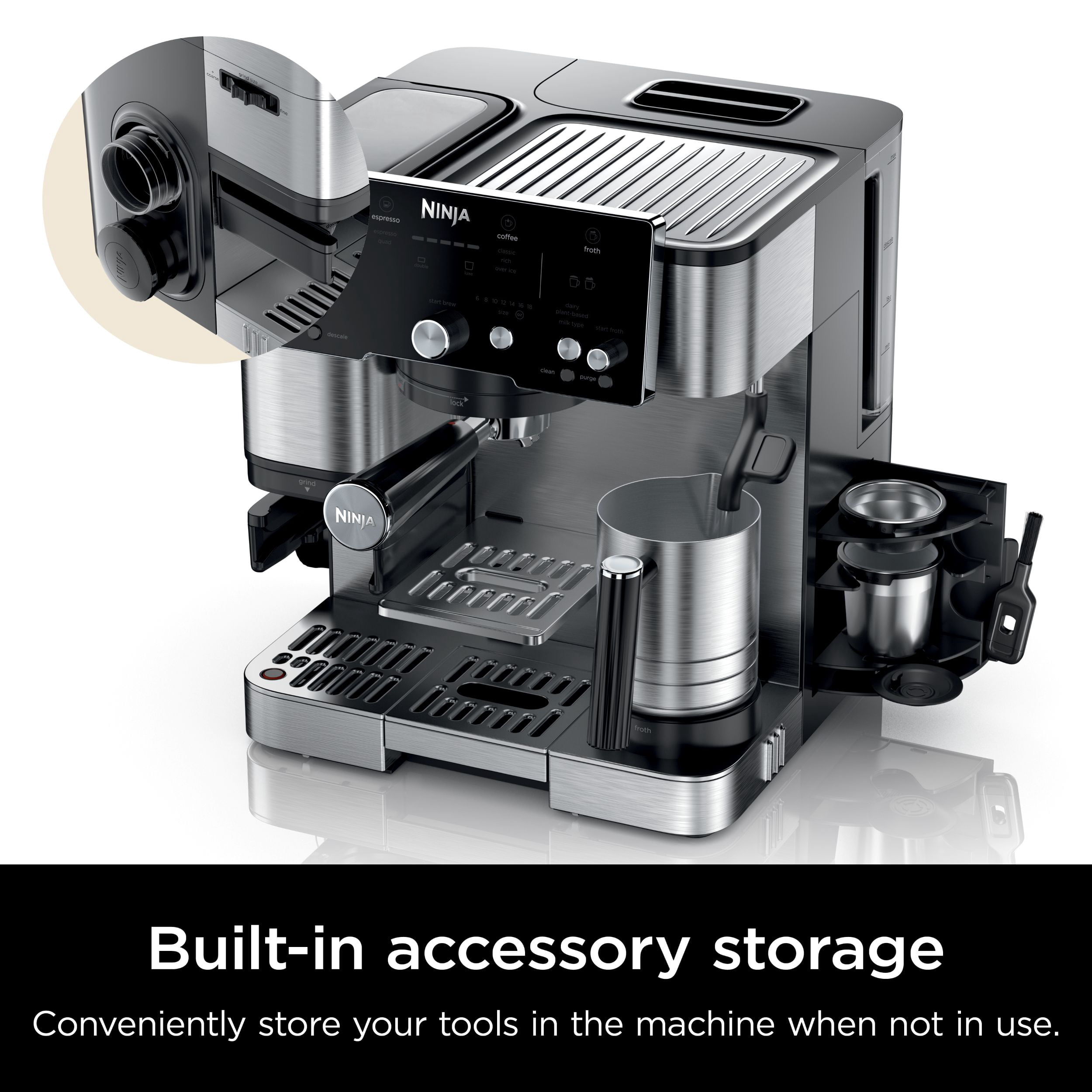 Ninja Luxe™ Café Essential Series 2-in-1 Espresso and Coffee