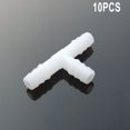 thumbnail image 2 of 10PCS White T Connector PE Aquarium Adapter Air Pump Hose Connector 4~8mm, 2 of 4