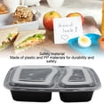 thumbnail image 4 of Ensemble de 10 Contenants à Emporter en Plastique pour Boîte à Lunch, Réutilisables et Jetables, Contenants de Rangement pour Aliments pour l'École, le Bureau et les Voyages, 4 of 8