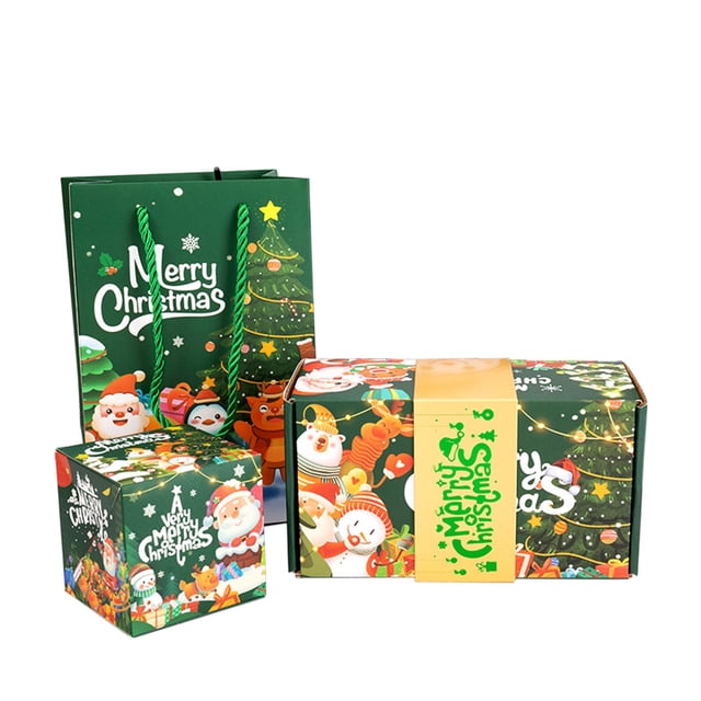 Green Christmas Surprise Gift Box Set With 6 Pop Up Boxes And Gift Bag For Holiday Presents Romantic Birthday Proposal Jewelry Keepsake Storage Boxes Creative Present Idea For Special Occa