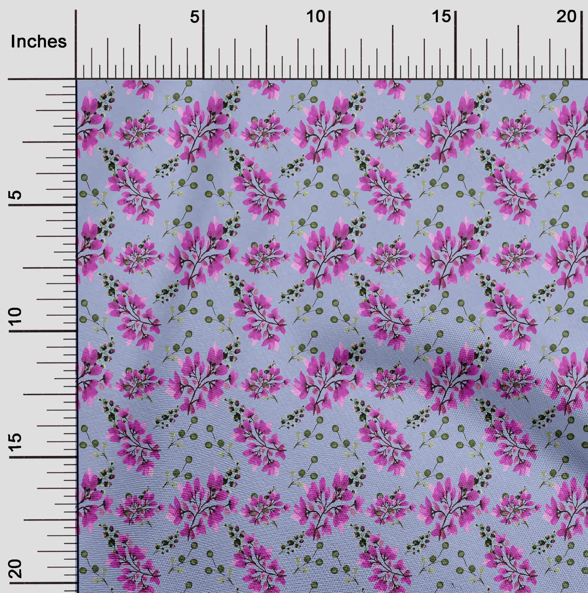 oneOone Cotton Flex Fuschia Pink Fabric Florals Sewing Craft Projects Fabric Prints By Yard 40 Inch Wide-2RY