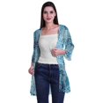 thumbnail image 2 of Moomaya Printed Georgette Shrug Ruffled Back Drop Hem Beach Cover Up For Women, 2 of 5