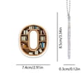 thumbnail image 2 of 26 Letter Acrylic Keychain Pendant for Books, 2 of 3